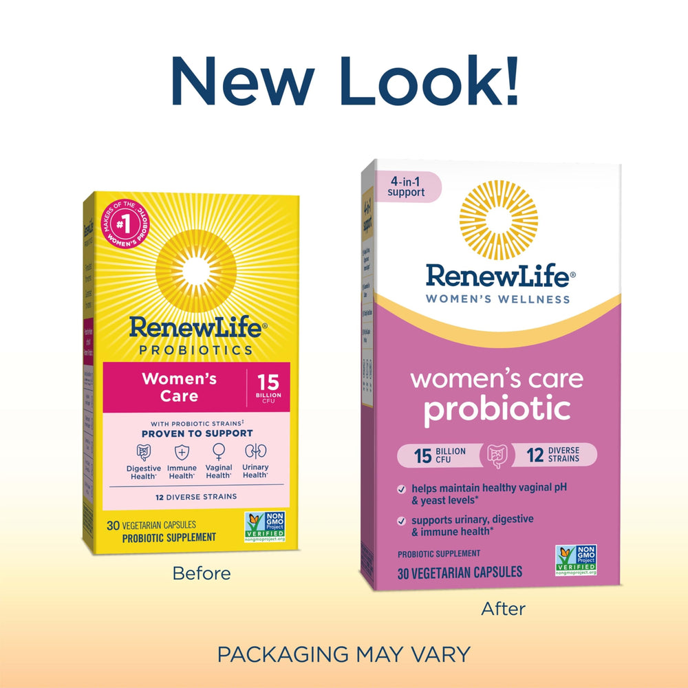 Women's Probiotic Capsules, Supports pH Balance for Women, Vaginal, Urinary, Digestive and Immune Health, L. Rhamnosus GG, Dairy, Soy and Gluten-Free, 15 Billion CFU - 30 Ct