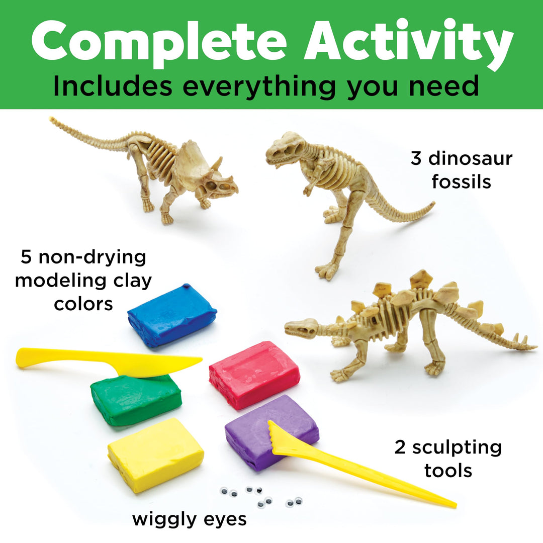 Create with Clay Dinosaurs - Build 3 Dinosaur Figures with Modeling Clay, small
