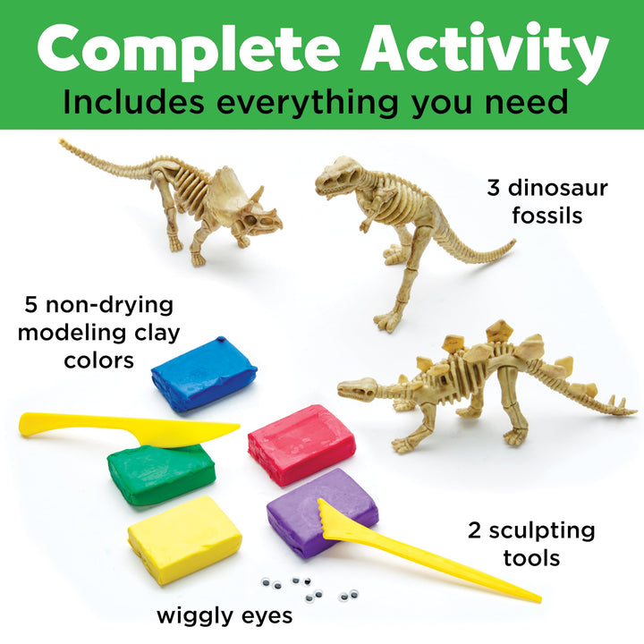 Create with Clay Dinosaurs - Build 3 Dinosaur Figures with Modeling Clay, small
