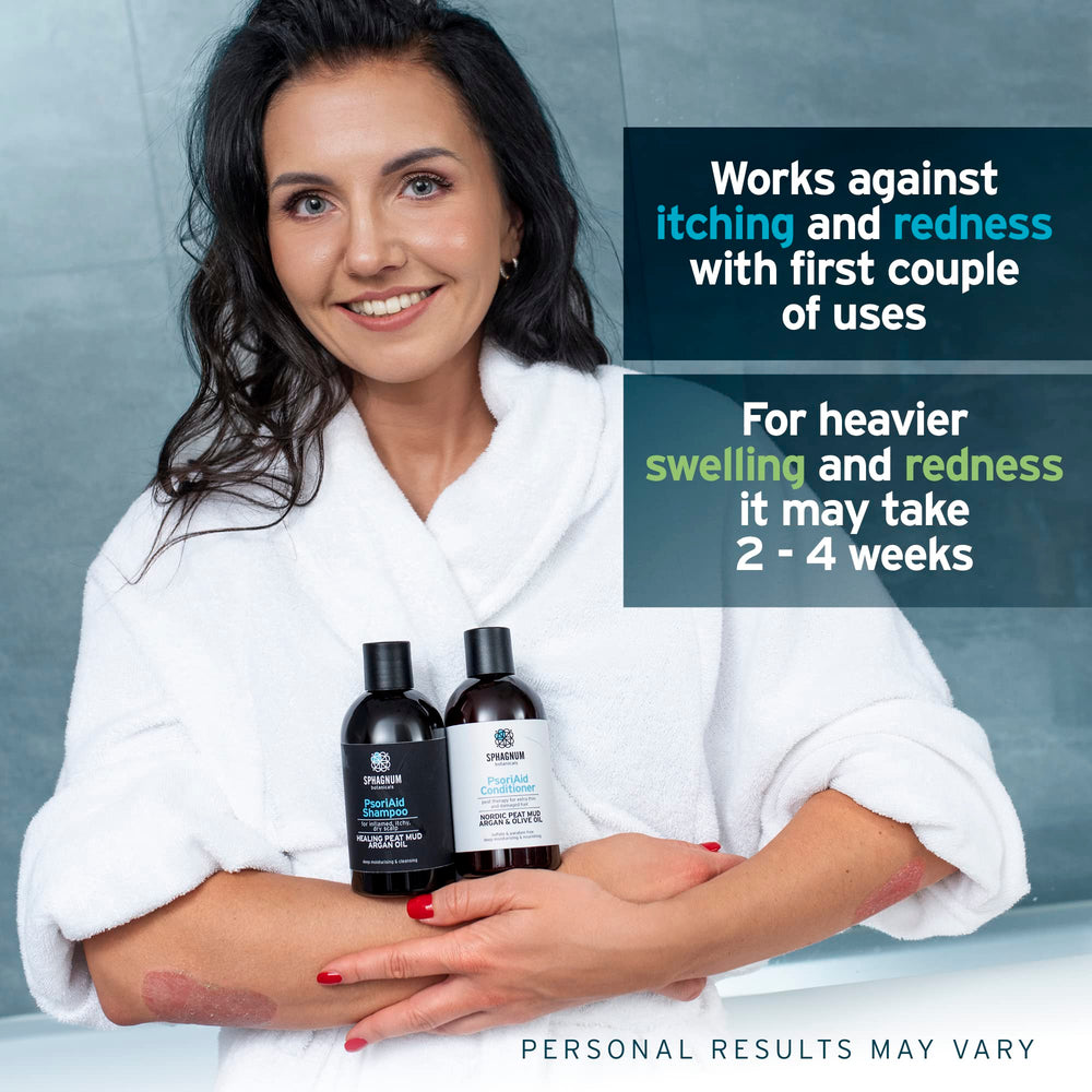 Psoriasis Shampoo - Peat Mud & Fulvic Acid Therapy for Itchy and Red Scalp Treatment. No Coal Tar. 8.45 Oz