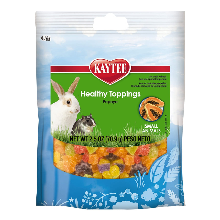 Fiesta Healthy Toppings Papaya Treat For Small Animals, 2.5-Oz Bag