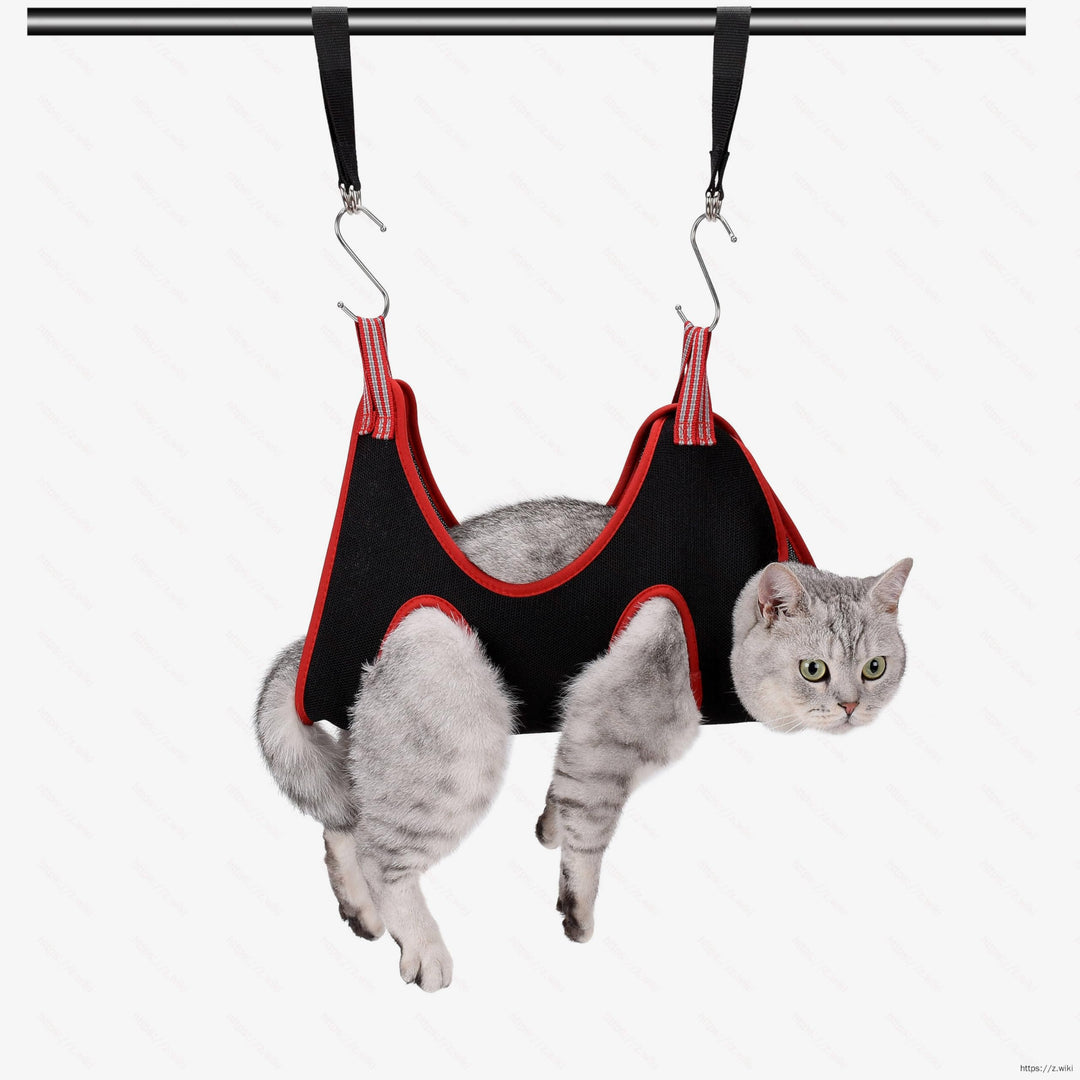 Dog Grooming Hammock Harness,Breathable Pet Cat Hammock Restraint Bag,Dog Grooming Sling Helper for Trimming Nail and Ear/Eye Care(S Size,8.5)