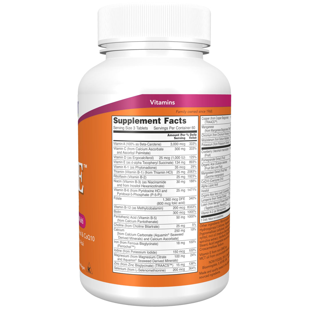 Supplements, Eve™ Women's Multivitamin with Cranberry, Alpha Lipoic Acid and CoQ10, plus Superfruits - Pomegranate, Acai & Mangosteen, 180 Tablets