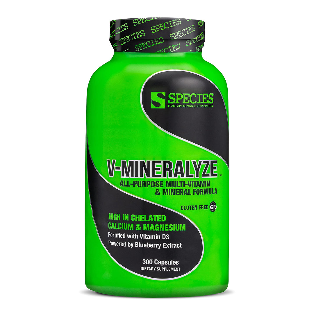 V-Mineralyze All-Purpose Multivitamin, Vitamin C and D3, Chelated Minerals, Blueberry Extract with Anti-Oxidant Properties, 300 Capsules