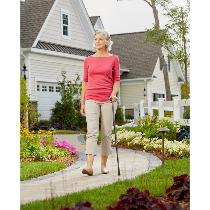 Comfort Walking Cane with an Ergonomic Extra Comfortable Grip, Dark Gray
