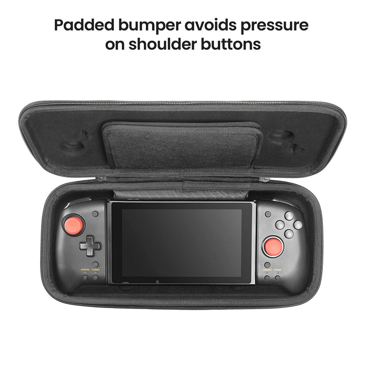 Carrying Case for Hori Nintendo Switch Split Pad Pro Controller, Hard Shell Protective Travel Bag with 30 Game Cartridges, Switch Binbok Joy Pad Controllers case, Shockproof, Lightweight