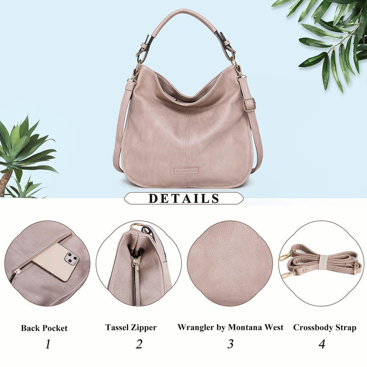 Purses and Handbags for Women Hobo Purses Adjustable Crossbody Shoulder Bags Tote handbag MWW16-1022KH