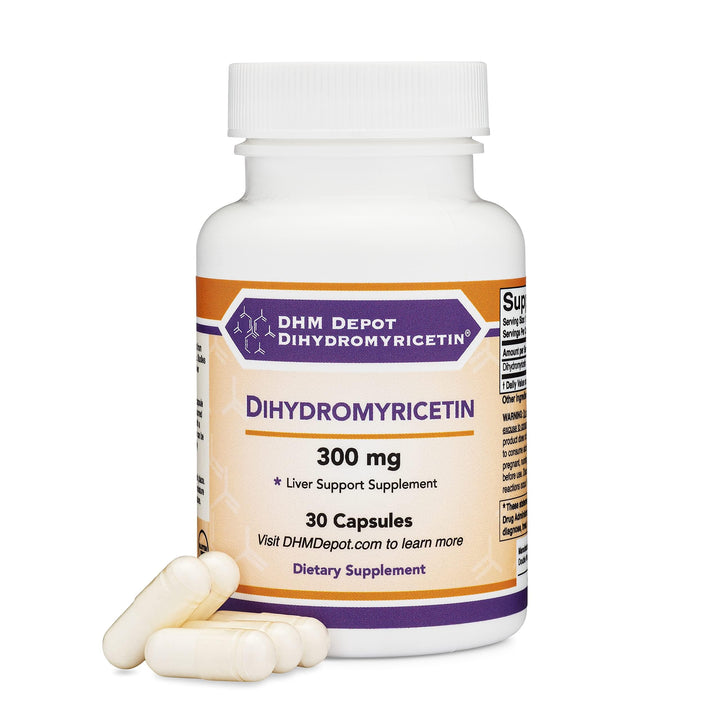 Dihydromyricetin (DHM) (Hovenia Dulcis Extract) Liver Support Supplement (Naturally Obtained from The Oriental Raisin Tree) 300mg, 30 Capsules