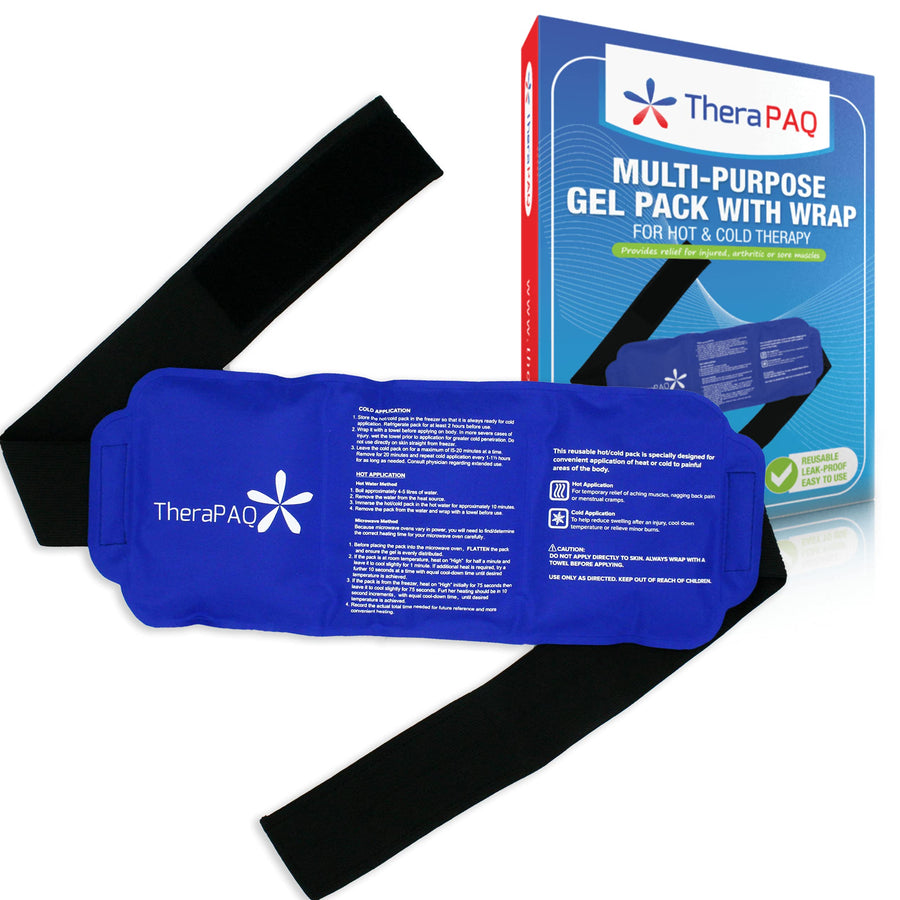 Reusable Ice Pack - 14x6 Hot/Cold Gel for Shoulder, Knee, Back, Ankle Relief