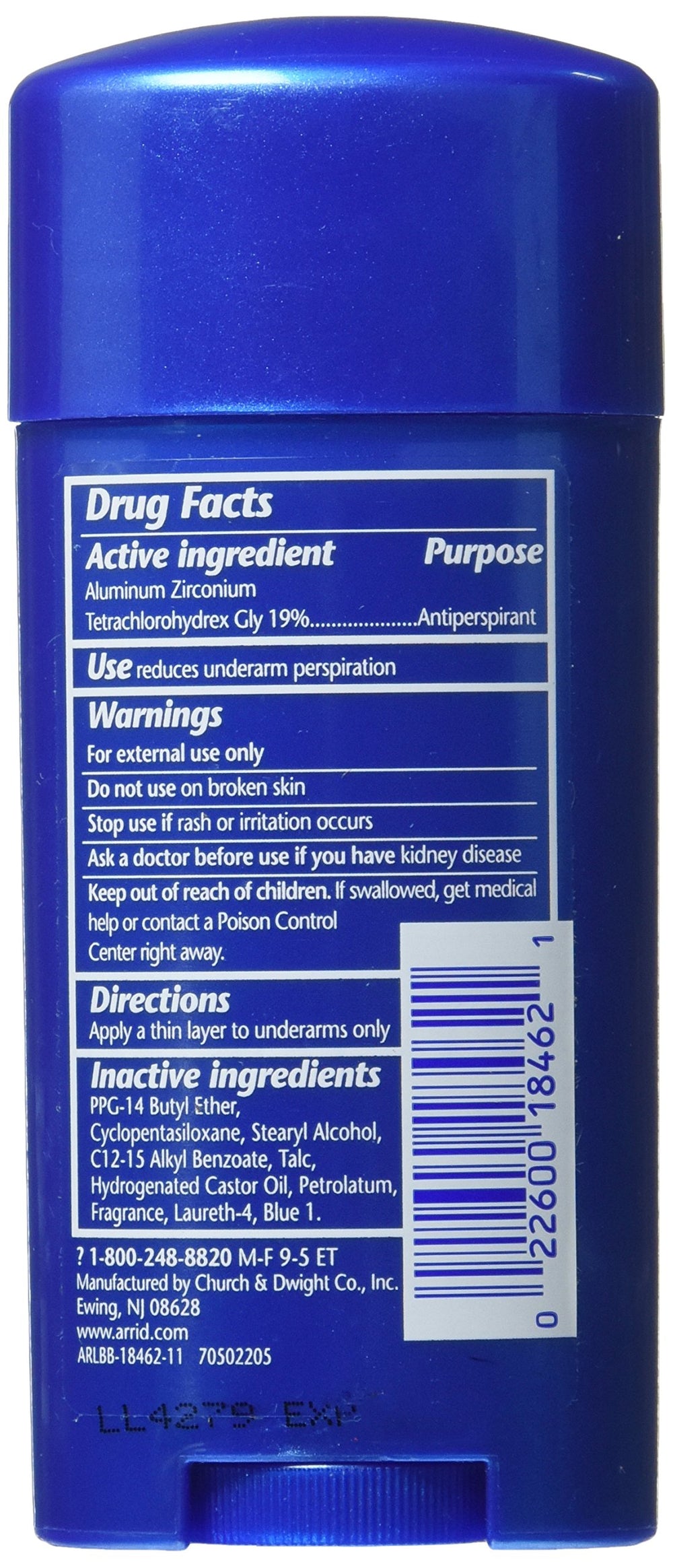 Xx Solid Antiperspirant Deodorant Ultra Fresh 2.6 Oz (6 Pack)