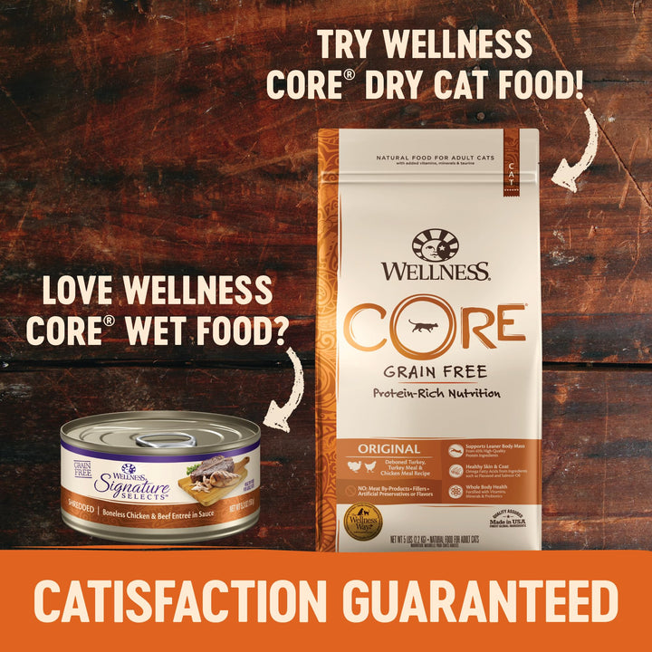 CORE Signature Selects Flaked Adult Wet Cat Food, Natural, Protein-Rich, Grain Free, 5.3 Ounce, 12 Pack (Skipjack Tuna & Wild Salmon)