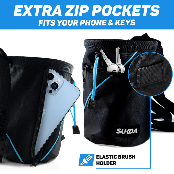 Chalk Bag for Rock Climbing - Rock Climbing Gifts Gear Accessories - Weight Lifting, Gym, Bouldering, Disc Golf, Wall, Rock Climbing Chalk Bag