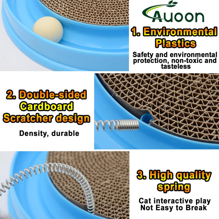 Cat Scratcher Toy, Cat Toy, Scratch pad,Scratching Toy,Post Pad Interactive Training Exercise Mouse Play Toy with Ball for Cat Kitty Puppy