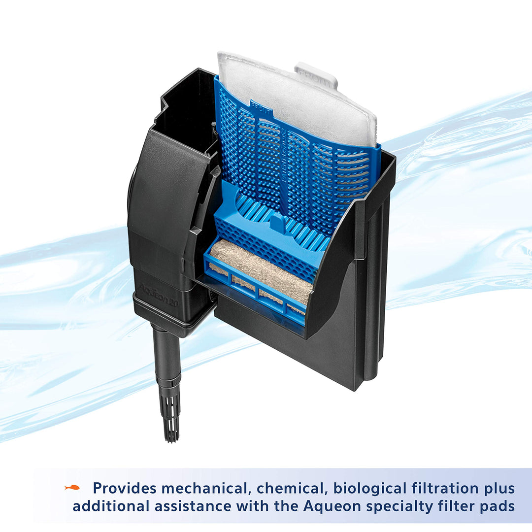 QuietFlow 20 LED PRO Aquarium Fish Tank Power Filter For Up To 30 Gallon Aquariums
