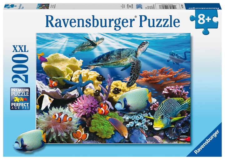 Ocean Turtles - 200 Piece Jigsaw Puzzle for Kids | Unique, Perfectly Fitting Pieces | Enhances Creativity and Concentration | Ideal Gift for Holidays and Birthdays
