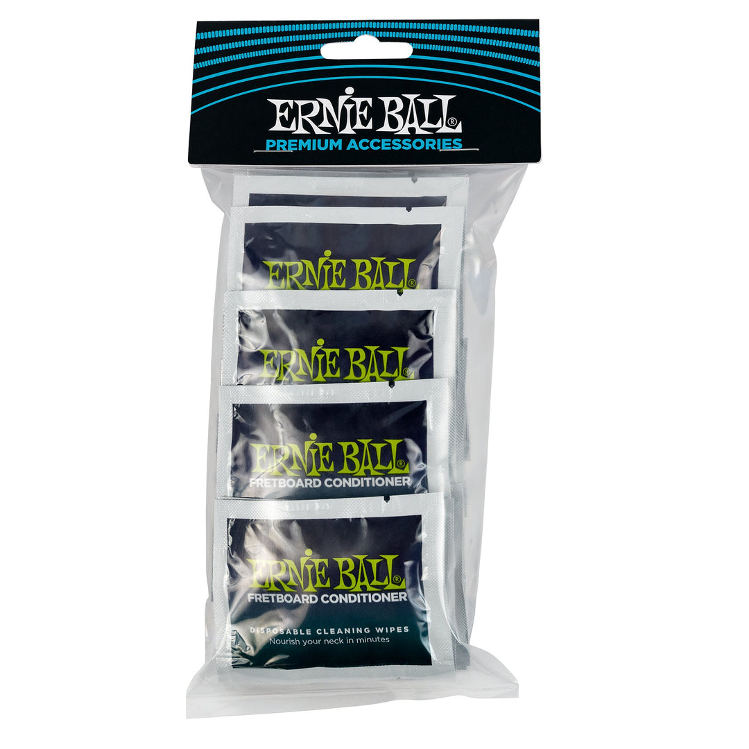 Ernie Ball Wonder Wipes Fretboard Conditioner, 20 Pack