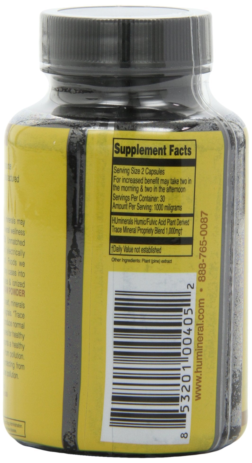 Humineral Humic and Fulvic Mineral Immune Boost Raw Powder Mineral Supplement, 60 Count