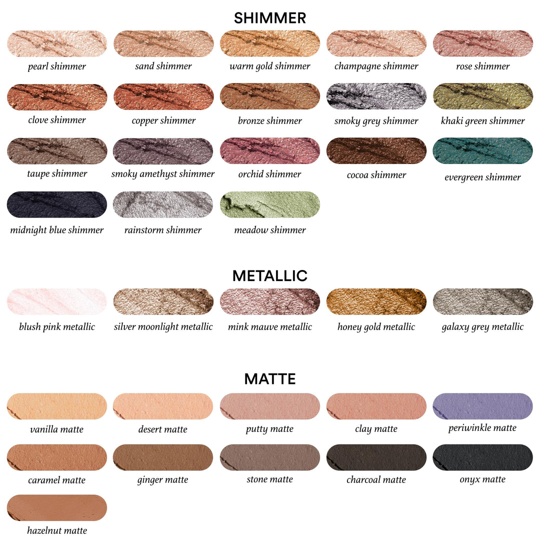 Eyeshadow 101 Crème-to-Powder Waterproof Eyeshadow Stick – Pearl Shimmer – Long-Lasting, Crease-Proof, Light Golden-Beige Shimmer Cream Eyeshadow with Built-in Smudger