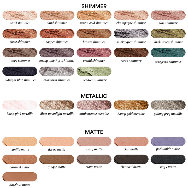 Eyeshadow 101 Crème-to-Powder Waterproof Eyeshadow Stick – Pearl Shimmer – Long-Lasting, Crease-Proof, Light Golden-Beige Shimmer Cream Eyeshadow with Built-in Smudger