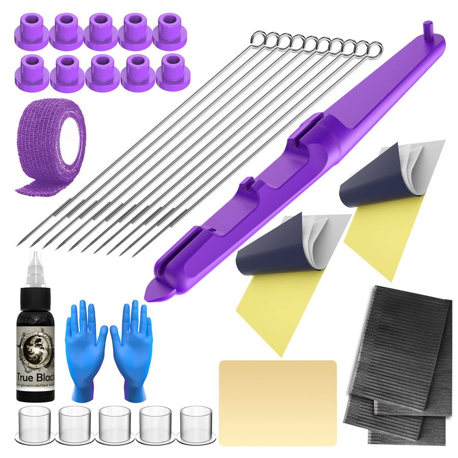 Kit Manual Tattoo Kit DIY Tattoo Tool Kit For Home Use With Tattoo Ink Tattoo Needles TK103