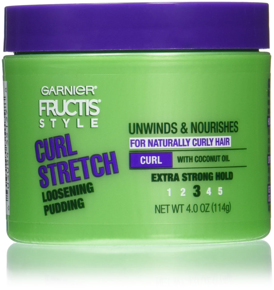 Fructis Style Curl Stretch Loosening Pudding, 4 Ounce Jar, For Naturally Curly Hair