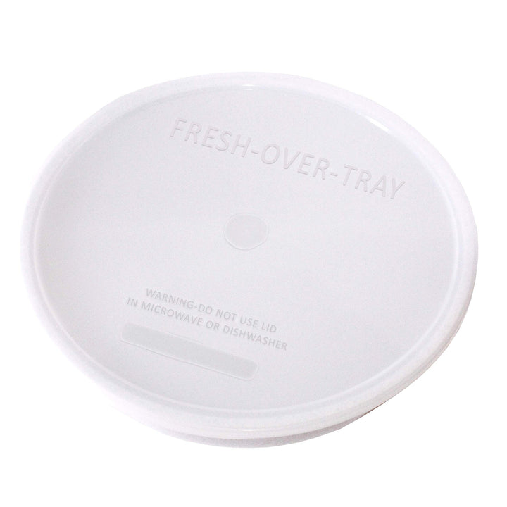 High Sided Partitioned Dish with Lid, Gray