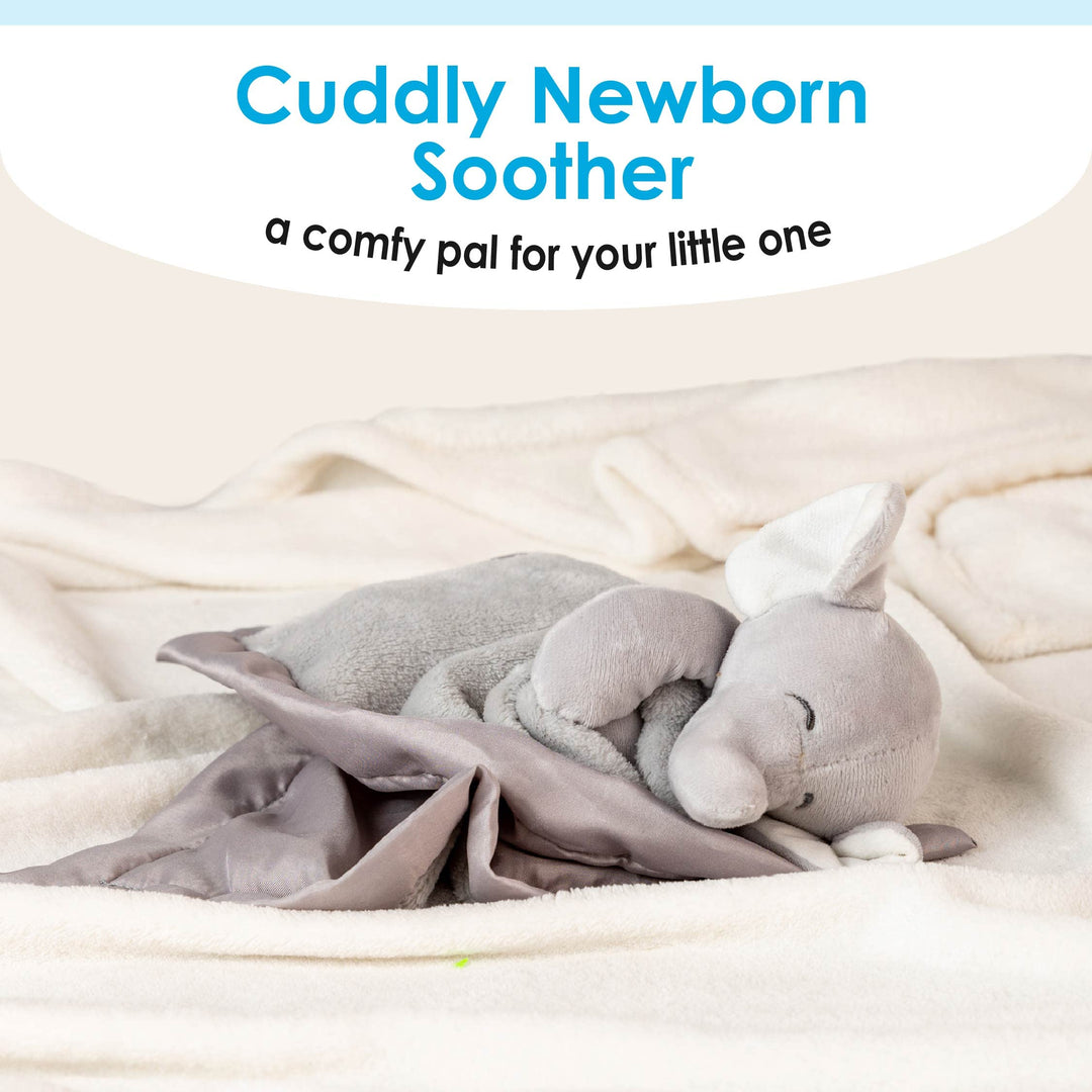 Carter's Elephant Plush Stuffed Animal Snuggler Lovey Security Blanket - Gray