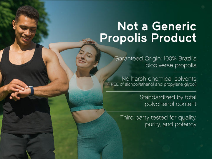 - Ultimate Bee Propolis Capsules - NSF Contents Certified -Brazilian Red, Brown, & Green - Gluten-Free Supplement with Flavonoids - Naturally Sourced Through Ethical Beekeeping (60pcs.)