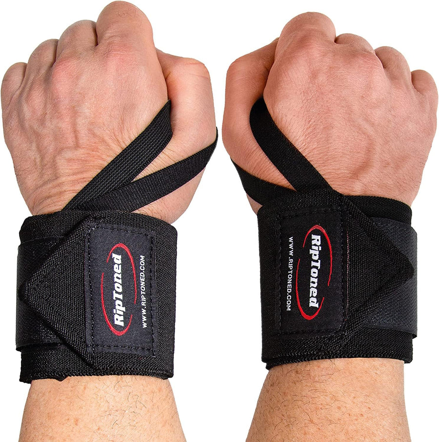 18” Wrist Wraps - Wrist Straps for Weightlifting - Lift Better, Protect Wrist Pain - Adjustable, Durable, Machine Washable - Wrist Brace for Weightlifting - USPA Endorsed for Men & Women