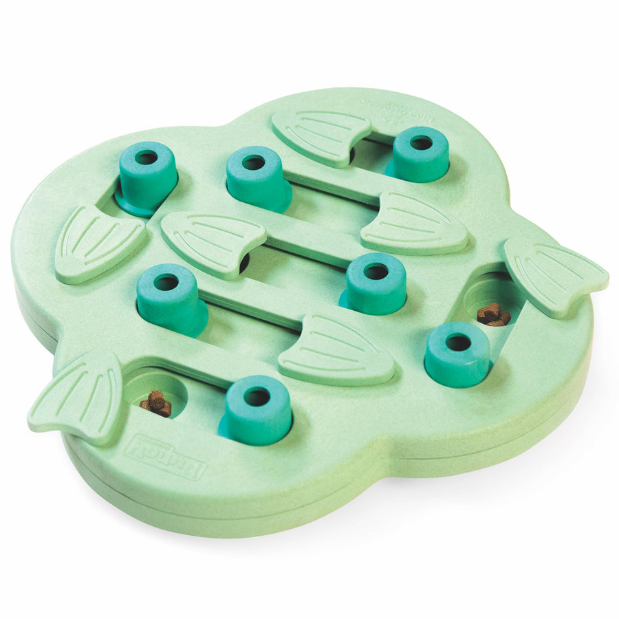 by Nina Ottosson Puppy Hide N' Slide Treat Puzzle Enrichment Dog Toy, Green