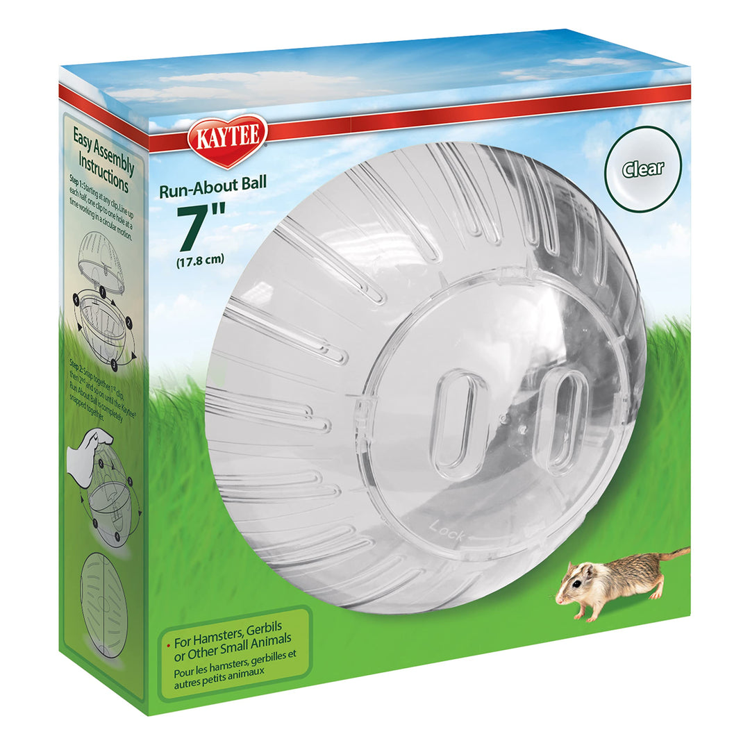 7 Clear Run-About Exercise Ball For Pet Hamsters & Gerbils