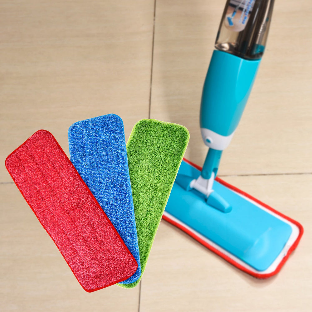 3 Pieces Mop Microfiber Cleaning Pads Replacement Heads for Spray Mops and Reveal Mops Washable 16.5 x 5.5 Inch