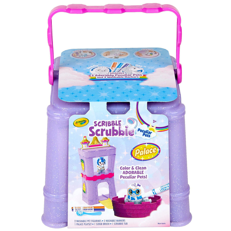 Scribble Scrubbie Peculiar Pets, Palace Playset with Yeti & Unicorn Toys, Kids Gifts for Girls & Boys, Ages 3, 4, 5, 9