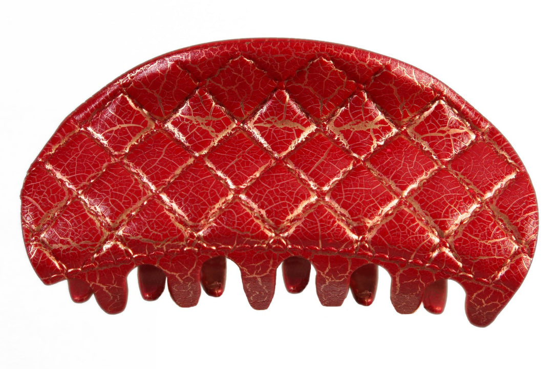Claw-5750, Baked Quilted Look, Red