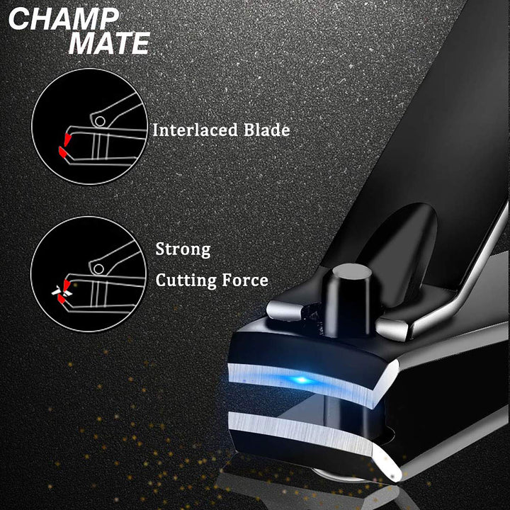 Pedicure Manicure Kit 19 in 1 Manicure Set Professional Sharp Nail Clippers Stainless Steel Cutter & Vibrissac Scissors for Men & Women Fingernails & Toenails with Superb Case (Red_7 pieces)