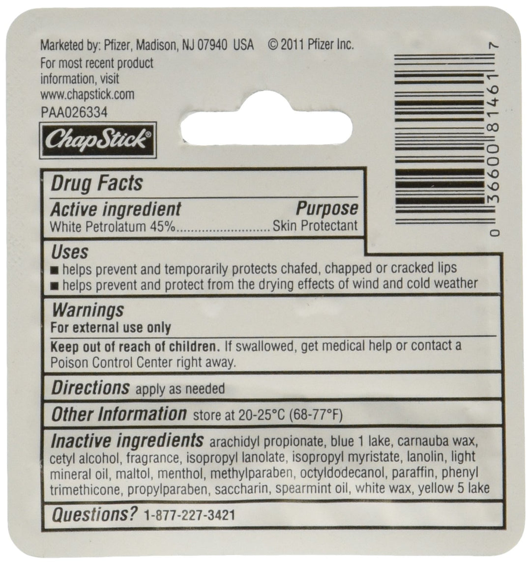 (12 Tubes) Spearmint Lip Balm Hard To Find!