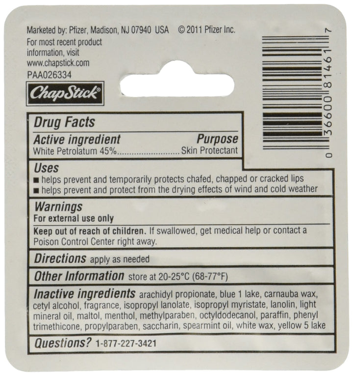 (12 Tubes) Spearmint Lip Balm Hard To Find!
