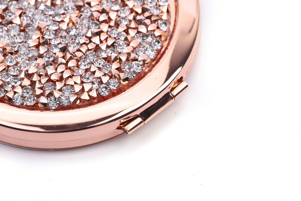 BangBangSing Magnifying Compact Cosmetic Mirror 2.75 Inch Round Handheld Travel Pocket Makeup Mirror
