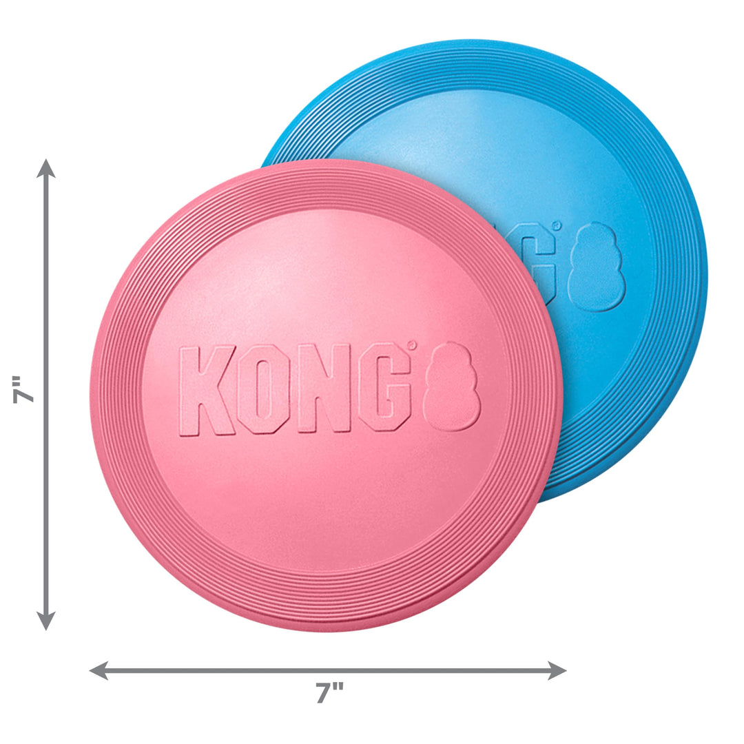 Puppy Flyer - Soft Rubber Flyer Dog Toy - Flying Disc Dog Toy for Puppies - Gentle Rubber Toy for Growing Puppies - for Small Puppies - Randomly Provided Color