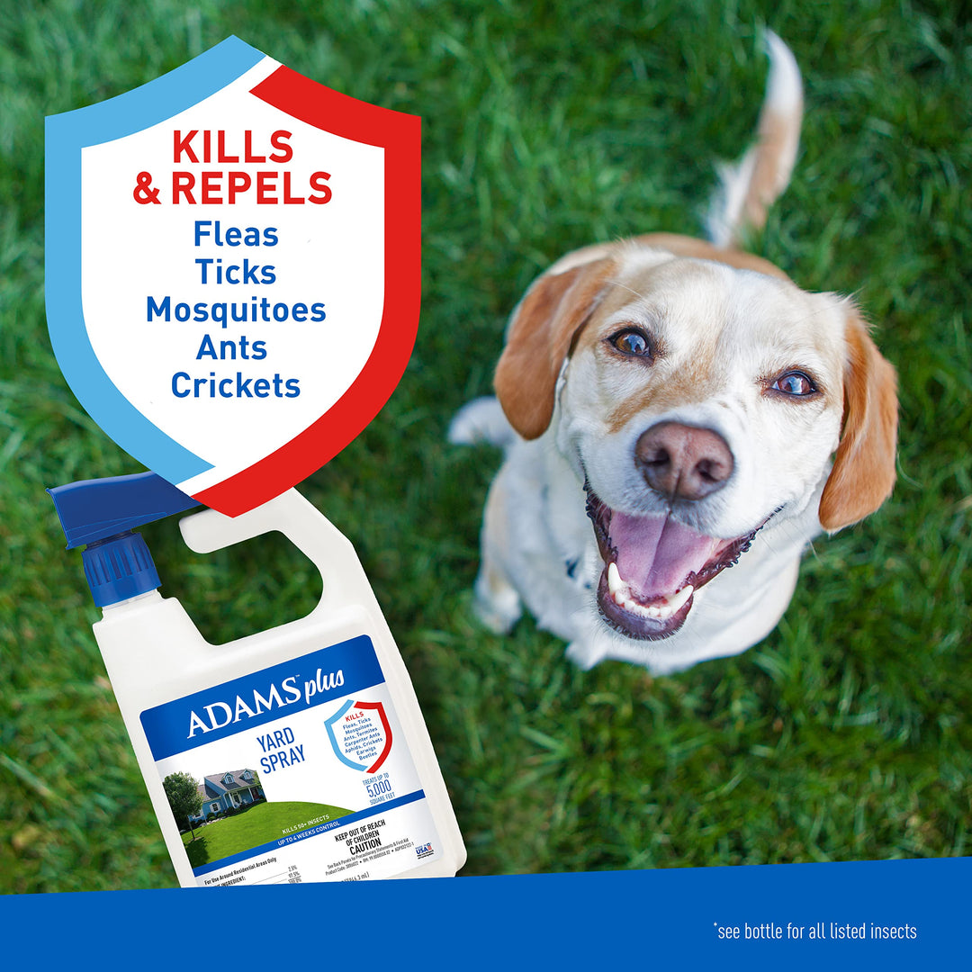 Plus Yard Spray ; Kills Mosquitoes, Fleas, Ticks, Ants, And Many Other Listed Nuisance Pests in Outdoor Areas ; Treats Up to 5,000 Square Feet ; Easy To Use Hose-End Spray ; 32 Fl Oz