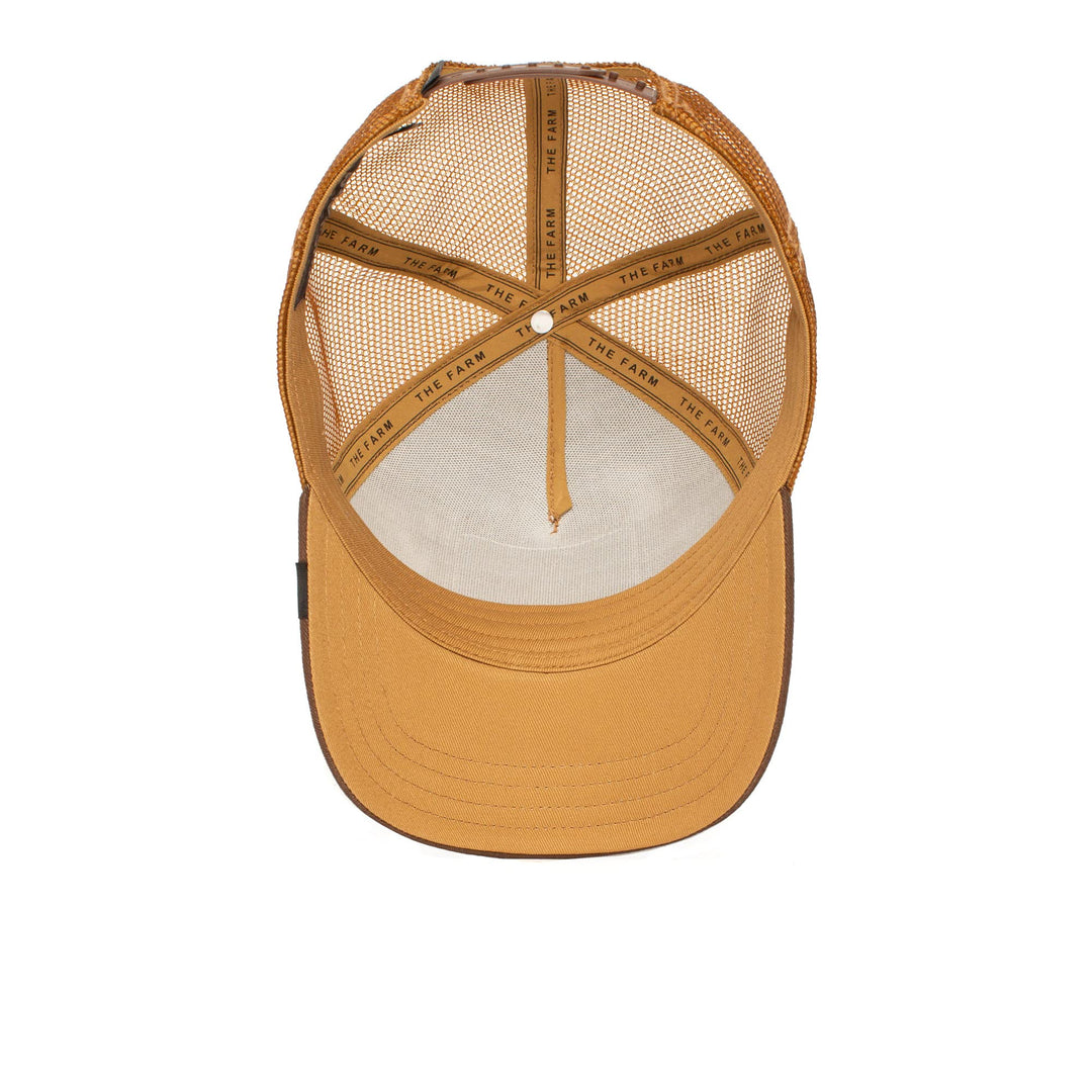 The Farm Unisex Original Adjustable Snapback Trucker Hat, Whiskey King Lion, One Size