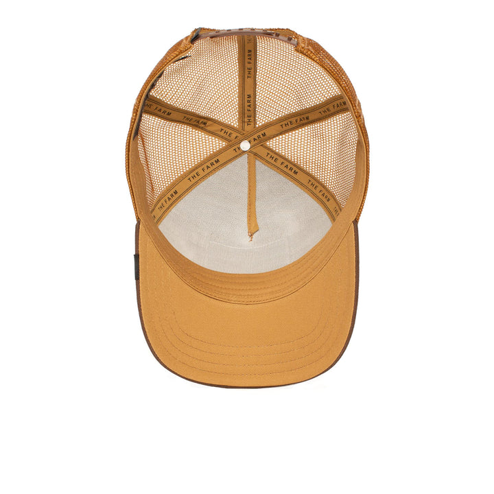 The Farm Unisex Original Adjustable Snapback Trucker Hat, Whiskey King Lion, One Size