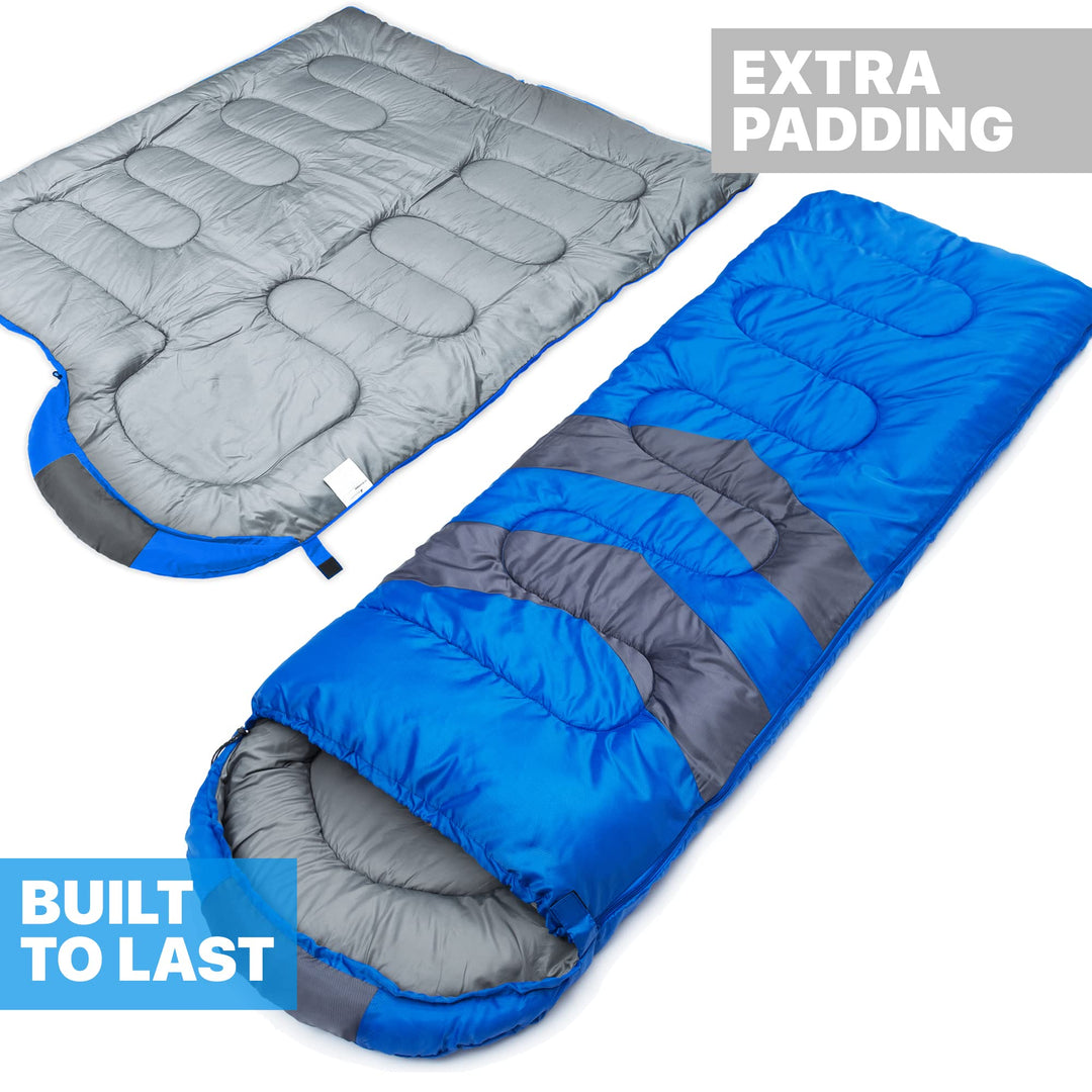 Sleeping Bags for Adults Cold Weather & Warm - Backpacking Camping Sleeping Bag for Kids 10-12, Girls, Boys - Lightweight Compact Camping Essentials Gear Accessories Hiking Sleep Must Haves