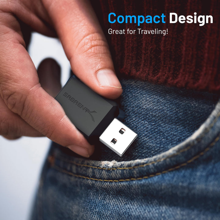 Sabrent USB External Stereo Sound Adapter for Windows and Mac. Plug and Play No Drivers Needed. (AU-MMSA)