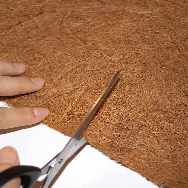 Natural Coco Coir Fiber Liner Roll Sheet, Coconut Fiber Pad, Coconut Husk Liners Mat for Planters Baskets, DIY Moss Pole - 12x48 inch