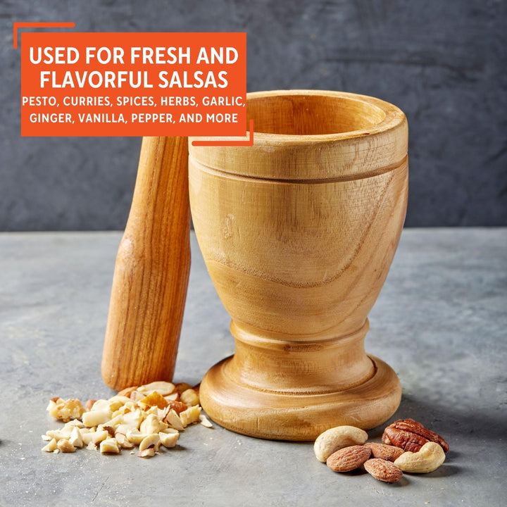 Mortar with Pestle Kitchen Essentials, Jumbo, Natural