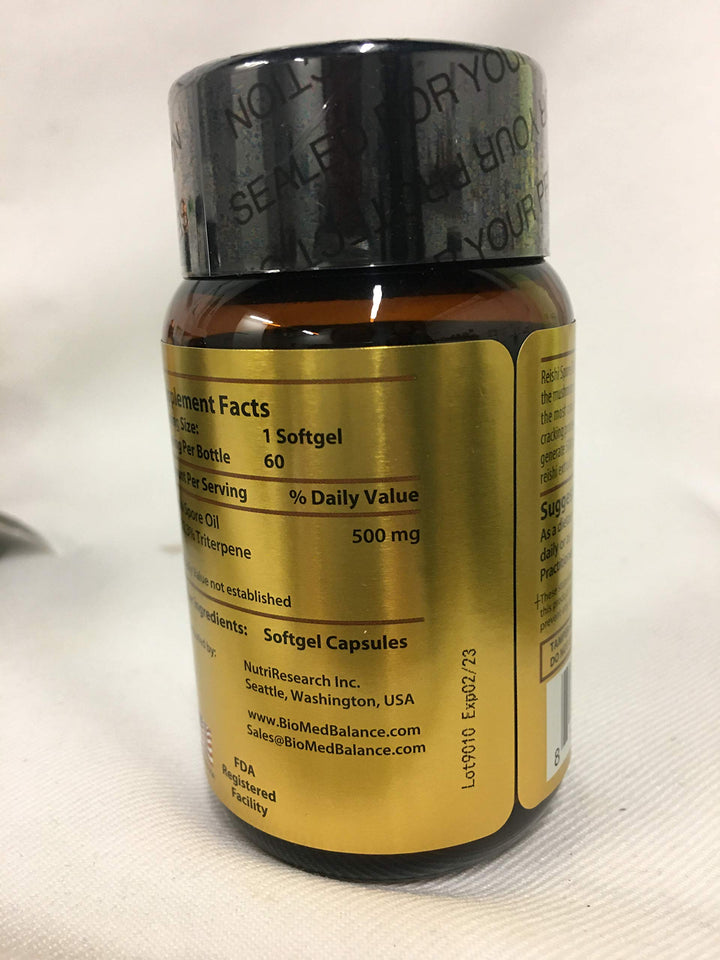 Reishi Spore Oil, 60 Count