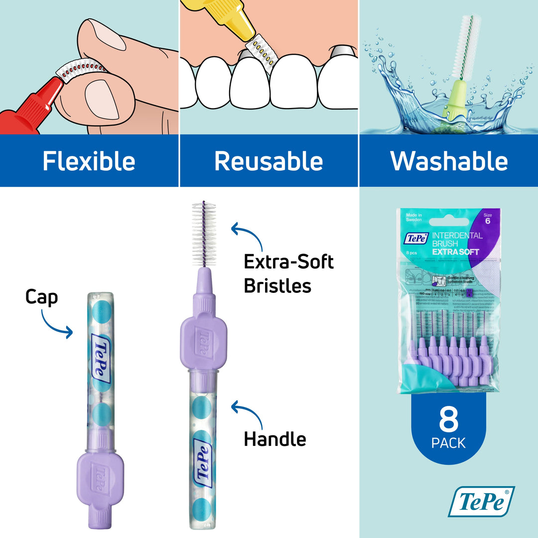 Extra Soft Interdental Brushes Purple
