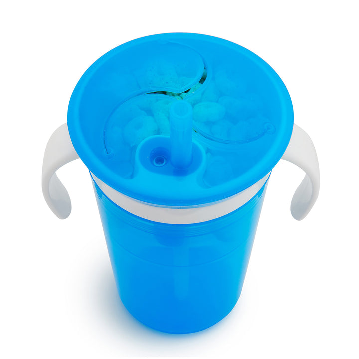 ® SnackCatch & Sip 2-in-1 Snack Catcher and 2 Piece Spill-Proof Cup, Blue