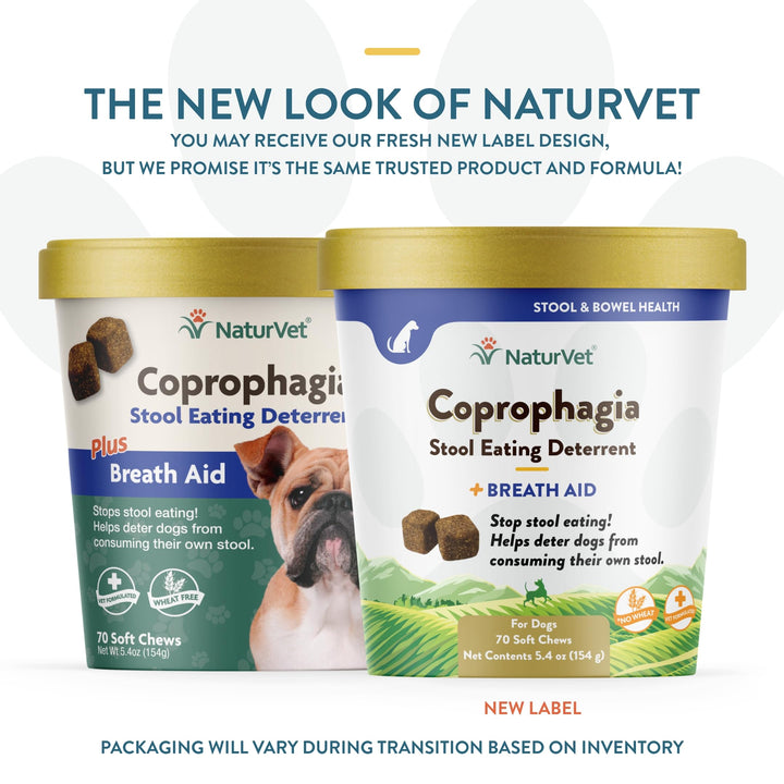 – Coprophagia Stool Eating Deterrent Plus Breath Aid – Deters Dogs from Consuming Stool – Enhanced with Breath Freshener, Enzymes & Probiotics – 70 Soft Chews